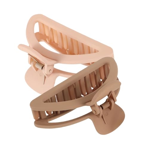 LRXIYODE 2 Stück Großer Haarklammer Clip für Damen Robuste Haarkralle für Dünnes und Dickes Haar Leicht Rutschfest Eleganter Haarclip für Alltag Hochzeit und Besondere Anlässe von LRXIYODE