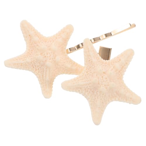 LRXIYODE 2 Stück Haarklammer Sternform Meerjungfrau Haarclip Haarschmuck für Damen Flexibel als oder Seitenclip Geeignet Robustes Kunststoff Legierung Material Strand und Sommerstyling von LRXIYODE