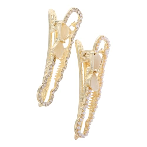 LRXIYODE 2 Stück Haarklammern mit Strass und Perlen Stilvolle Haarspangen für Damen Schleifen Haarnadeln Leichter Haarschmuck für Alltag Partys und Hochzeiten LRXIYODE 2 Stück Haarklammern mit Strass und Perlen Stilvolle Haarspangen für Damen Schleifen Haarnadeln Leichter Haarschmuck für Alltag Partys und Hochzeiten von LRXIYODE
