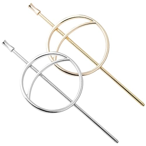 LRXIYODE 2 Stück Haarnadeln aus Metall für Damen Zierlicher Haarklammer Bun Halter für Hochzeiten und Festliche Anlässe Gold und Silber LRXIYODE 2 Stück Haarnadeln aus Metall für Damen Zierlicher Haarklammer Bun Halter für Hochzeiten und Festliche Anlässe Gold und Silber von LRXIYODE
