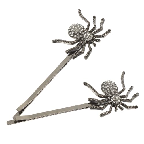 LRXIYODE 2 Stück Haarnadeln mit Strassspinne Vintage Bobby Pins Stabile Haarklammern für Damen Festhaltend Dekorativ für Hochzeiten Partys und Festliche Frisuren von LRXIYODE