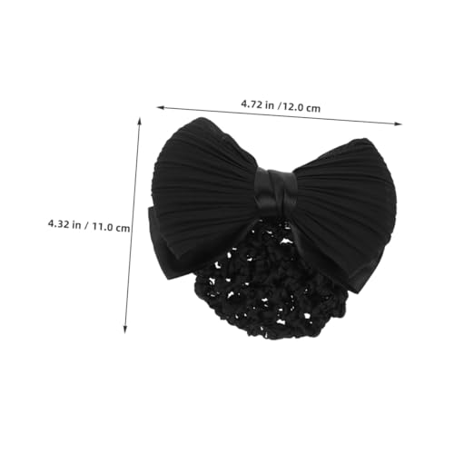 LRXIYODE 2 Stück Haarnetz mit Schleife für Damen Dekorative Haarknoten accessoires mit Sicherem Griff Bowknot design Langlebiges Netz haarspange für Flugbegleiterinnen und Hotelpersonal von LRXIYODE