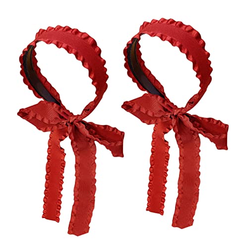 LRXIYODE 2 Stück Haarschleifen Haarbänder mit Band Damen Kopfschmuck Haardeckung Geeignet für Besondere Anlässe und Alltägliche Outfits Flexibel und für Jede Kopfgröße von LRXIYODE