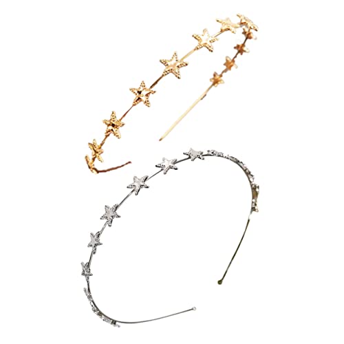 LRXIYODE 2 Stück Haarschmuck Fünf punkte stern Haarreifen aus Glänzendem Originellem Design für Frauen und Mädchen Leicht und Komfortabel für Partys Feiertage und Cosplay LRXIYODE 2 Stück Haarschmuck Fünf punkte stern Haarreifen aus Glänzendem Originellem Design für Frauen und Mädchen Leicht und Komfortabel für Partys Feiertage und Cosplay von LRXIYODE