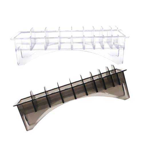 LRXIYODE 2stücke Clipper Guard Aufbewahrungsbox Organizer Für Haarschneider Friseur-werkzeugkasten Zum Schutz Von Styling-zubehör Transparent Schwarz Für Profis Und Zuhause von LRXIYODE
