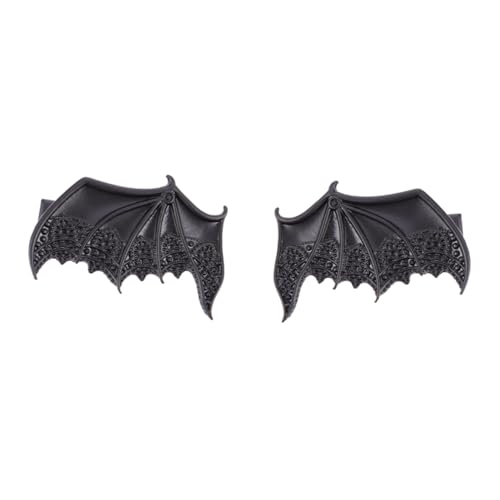LRXIYODE 2 Stück Halloween Haarnadel Teilig Teufelsflügel Haarschmuck aus Robustem Legierungsmetall Modisches Kostümzubehör für Mädchen Cosplay und Halloween Deko Langlebig und von LRXIYODE