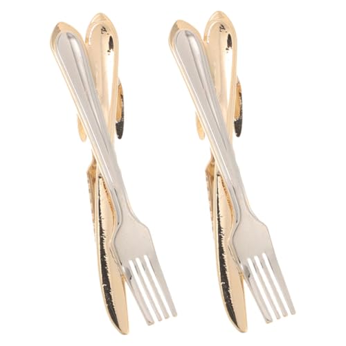 LRXIYODE 2 Stück Halt im Besonderen Besteckdesign Hochzeits und Business Zubehör für Stilvolle Anlässe von LRXIYODE