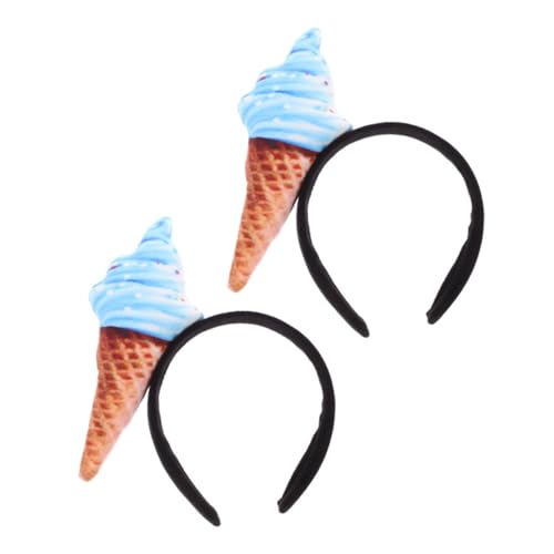 LRXIYODE 2 Stück Ice Stirnband Elastisch Süßes Kopfbedeckung für Damen Frauen Leicht und Komfortabel für Gesicht Waschen Make up Party Reise von LRXIYODE