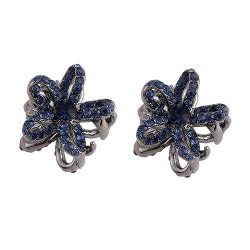 LRXIYODE 2 Stück Kleine Blumen Haarklammern Zarte Jaw Clips Eleganter Haarschmuck für Damen Geeignet für Dünnes Dickes Haar für Alltags und Eventfrisuren von LRXIYODE