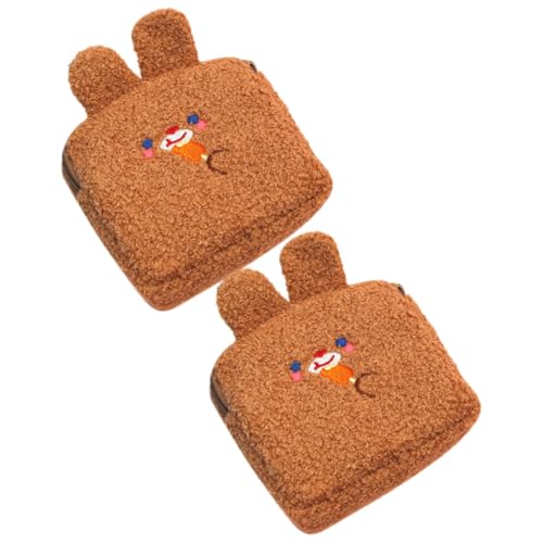 LRXIYODE 2 Stück Kleine Kosmetiktasche für Damen Große Kapazität Münzgeldbörse und Perioden Taschentuchbeutel Weiches Material Leicht für Schule Arbeit und Reisen von LRXIYODE