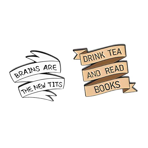 LRXIYODE 2 Stück Kreative Buchstaben Brosche Anstecknadeln für Kleidung Geeignet für Sweater Taschen Schals und Accessoire für Partys und Festliche Anlässe von LRXIYODE