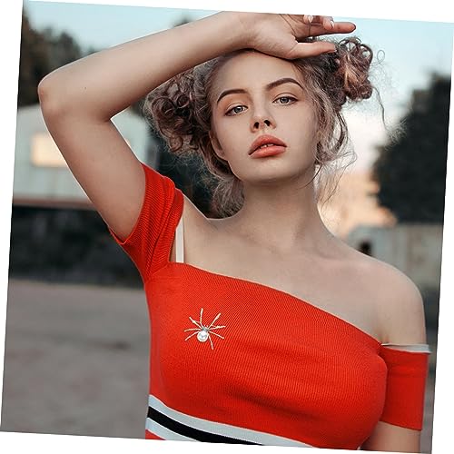 LRXIYODE 2 Stück Kreative Spinnenbrosche aus Langlebigem mit Perlenbesatz Modisches Accessoire für Damen und Mädchen Vielseitig für Kleidung Taschen Hüte und Halloween Kostüme Geeignet von LRXIYODE