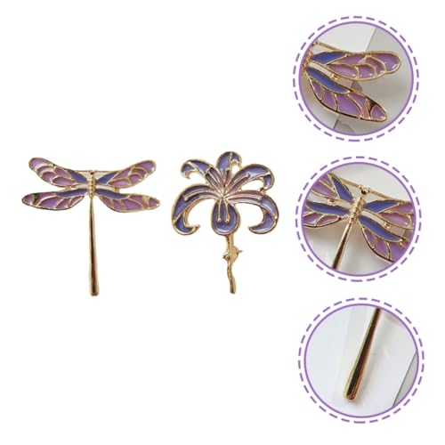 LRXIYODE 2 Stück Libellen Broschen Fliederfarbene Legierung Blumen Anstecknadeln Schmuckstücke für Damen Party Kleidung Accessoires LRXIYODE 2 Stück Libellen Broschen Fliederfarbene Legierung Blumen Anstecknadeln Schmuckstücke für Damen Party Kleidung Accessoires von LRXIYODE