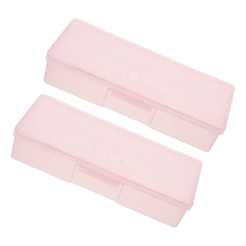 LRXIYODE 2 Stück Multifunktionale Nagelwerkzeug Aufbewahrungsbox Teiliges Tragbarer Organizer für Künstliche Nägel und Kleine Nagelaccessoires Langlebig Geräumig Leicht zu Reinigen für von LRXIYODE
