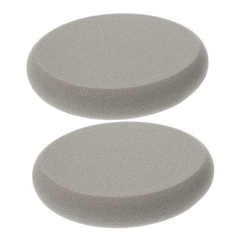 LRXIYODE 2 Stück Ovaler Puderquasten mit Abgeschrägten Kanten Weiche Flexible Gesichtspuderpuffs Schonend für Empfindliche Haut für Foundation Concealer Highlighter Kosmetisches Make Up von LRXIYODE