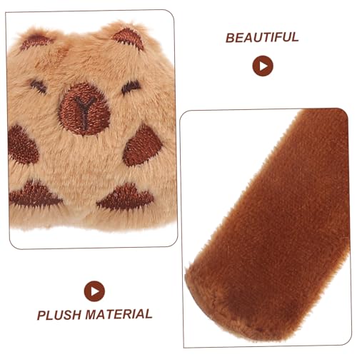 LRXIYODE 2 Stück Plüsch Klatscharmbänder Soft Tier Armband Party für Jungen Mädchen Kuscheliges Stofftier Wristband Jungle Thema von LRXIYODE