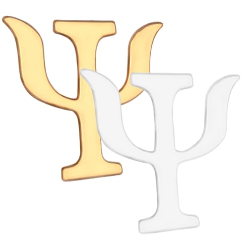 LRXIYODE 2 Stück Psychologie Symbol Broschen Damen Anstecknadeln aus Langlebiger Legierung Modische Vintage Brosche Schmuck für Kleidung Rucksäcke Hüte Vielseitige Accessoires von LRXIYODE