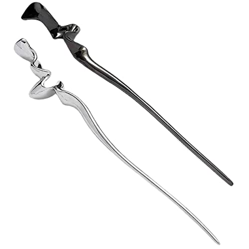 LRXIYODE 2 Stück Retro Haarnadeln für Damen Dekorative Haarschmuck Sticks aus Metall Vielseitige Haaraccessoires für Hochsteckfrisuren Zufällige Farben Zufällige Farbe Zufällige Farbe von LRXIYODE