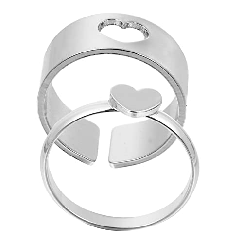LRXIYODE 2 Stücke Paarringe Romantische Fingerringe für Liebende Chic Schmuck von LRXIYODE