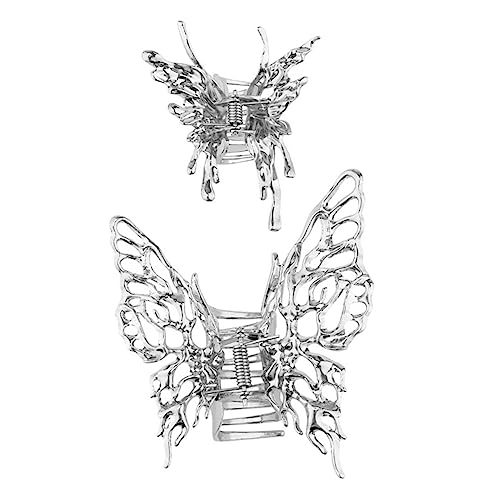 LRXIYODE 2 Stück Schmetterling Haarklammer Rutschfeste Haarclips für Damen für Dickes und Dünnes Haar Langlebig und Flexibel für Alltags und Festtagsstylings von LRXIYODE