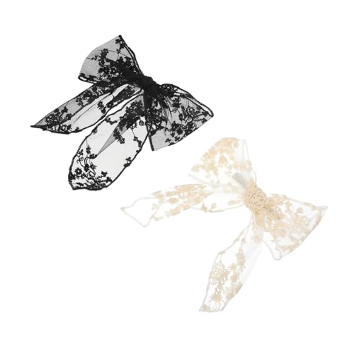 LRXIYODE 2 Stück Spitzen Haarspangen mit Schleifen Haarklammern in Schwarz und Weiß Haarschleifen für Damen Vielseitiges Haarschmuck Accessoire für Besondere Anlässe und Alltag LRXIYODE 2 Stück Spitzen Haarspangen mit Schleifen Haarklammern in Schwarz und Weiß Haarschleifen für Damen Vielseitiges Haarschmuck Accessoire für Besondere Anlässe und Alltag von LRXIYODE