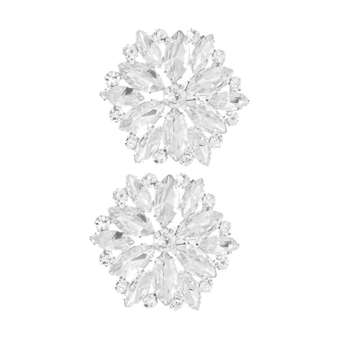 LRXIYODE 2 Stück Strass Schuhschnallen Dekorative Schuhclips für Hochzeiten und Festlichkeiten Eleganter Schuhschmuck für Damen und Hohe Absätze von LRXIYODE