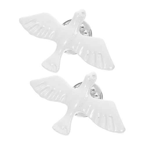 LRXIYODE 2stücke Taubenanstecknadel Vogelbrustnadel Religiöse Emaille-pin Mit Friedenssymbol Für Kommunion Taufe Konfirmation Spirituellen Schmuck von LRXIYODE