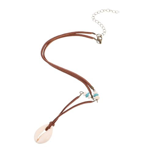 LRXIYODE 2 Stück Teiliges Boho Muschel Anhänger Damen Halskette Leichte Trendige Clavicle Chain mit Schlichtem Design Vielseitiger Schmuck für Strand Sommer und Alltag Hochwertige von LRXIYODE