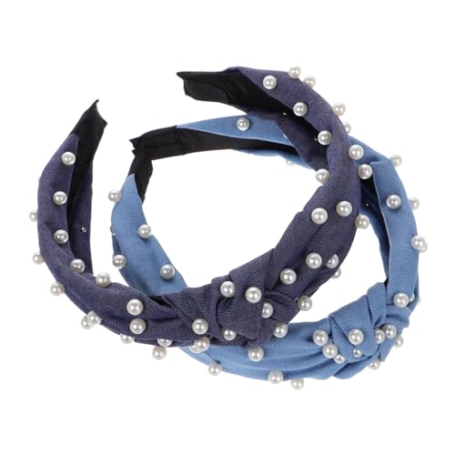LRXIYODE 2 Stück Teiliges Damen Haarband Knotendes Stirnband mit Perlen Denim Haarschmuck Himmelblau Dunkelblau Vielseitige Haarbänder für und Mädchen LRXIYODE 2 Stück Teiliges Damen Haarband Knotendes Stirnband mit Perlen Denim Haarschmuck Himmelblau Dunkelblau Vielseitige Haarbänder für und Mädchen von LRXIYODE