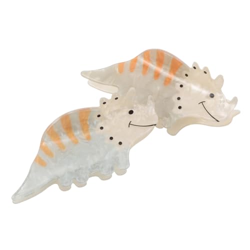 LRXIYODE 2 Stück Teiliges Dinosaurier Haarspangen aus Acryl Bunte Dinosaurier Krallen Haarklammern mit Fester Fixierung Stylische Clips für Frauen für Dutt und Pferdeschwanz für Büro und von LRXIYODE