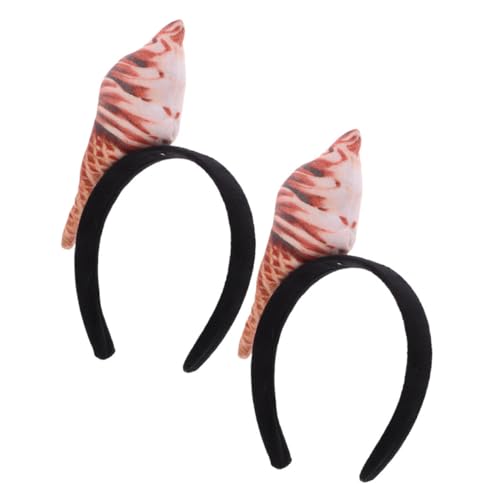 LRXIYODE 2 Stück Teiliges Eiscreme stirnband aus Stoff Lustiges Party haarband für Erwachsene Bequemes Leichtes Kostümzubehör für Karneval Cosplay Weihnachten und Fasching von LRXIYODE