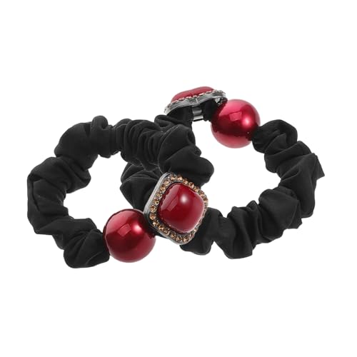 LRXIYODE 2 Stück Herz Und Quadratischer Haargummi Elastische Haargummis Zum Valentinstag Süße Haarbänder Für Zöpfe Haar-accessoires Für Frauen Und Mädchen von LRXIYODE