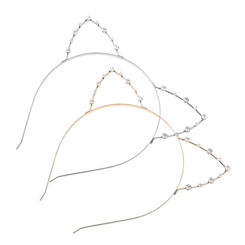 LRXIYODE 2 Stück Teiliges Katzenohren Stirnband mit Strasssteinen Modisches Cosplay Haarreif in Gold und Silber Bequemes Langlebiges Accessoire für Party Hochzeit und Alltag LRXIYODE 2 Stück Teiliges Katzenohren Stirnband mit Strasssteinen Modisches Cosplay Haarreif in Gold und Silber Bequemes Langlebiges Accessoire für Party Hochzeit und Alltag von LRXIYODE