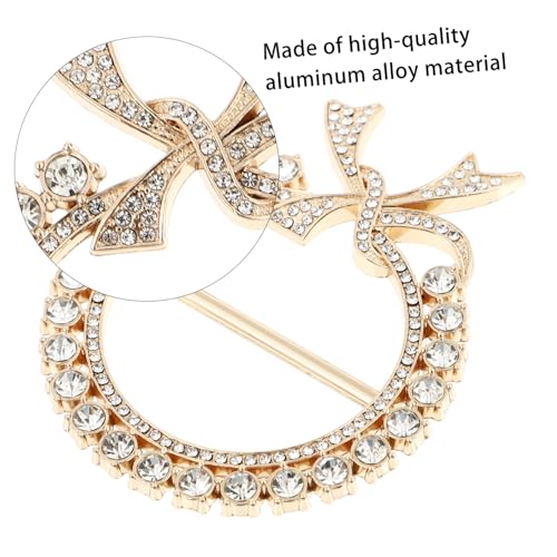 LRXIYODE 2 Stück Teiliges Metall Schalclips für Kleidung Eleganter Schalring mit Einfacher Struktur Langlebige und Praktische Tuchklammern zur Stilvollen Dekoration von Shirts Blusen und von LRXIYODE