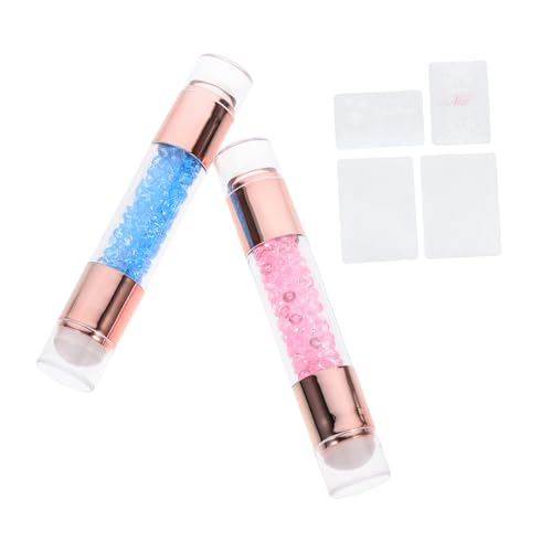 LRXIYODE 2 Stück Teiliges Nail Art Stamper Dualköpfiger Transparenter Maniküre Stempel Weiches DIY Nagelkunstwerkzeug für Anfänger und Profis für Nageldesign und Studioeinsatz LRXIYODE 2 Stück Teiliges Nail Art Stamper Dualköpfiger Transparenter Maniküre Stempel Weiches DIY Nagelkunstwerkzeug für Anfänger und Profis für Nageldesign und Studioeinsatz von LRXIYODE