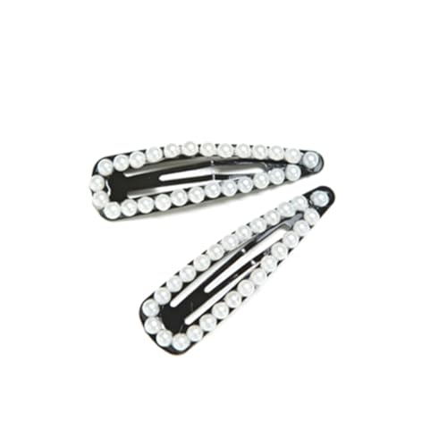 LRXIYODE 2 Stück Teiliges Perlen Haarklammern für Mädchen Snap Haarspangen Vielseitig Einsetzbar für Ponytail Bangs und Verschiedene Frisuren Geeignet als von LRXIYODE