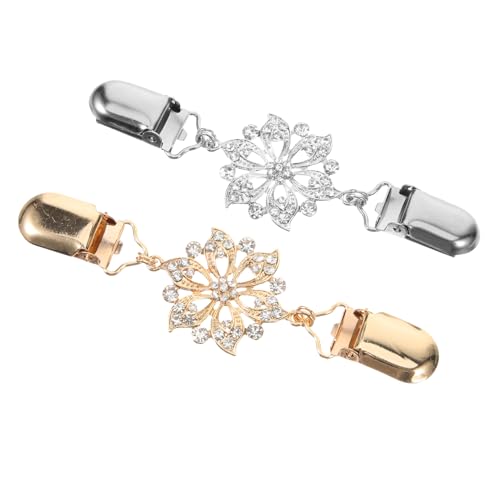 LRXIYODE 2 Stück Teiliges Strickjacken Clip mit Hohlem Blumenmuster Schalclip Brosche für Kleidung Schmucknadel für Damen Gold und Silberfarbene Pulloverdekoration LRXIYODE 2 Stück Teiliges Strickjacken Clip mit Hohlem Blumenmuster Schalclip Brosche für Kleidung Schmucknadel für Damen Gold und Silberfarbene Pulloverdekoration von LRXIYODE