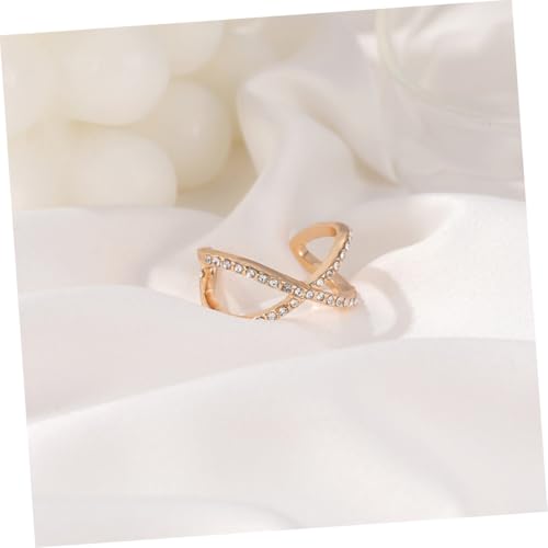 LRXIYODE 2 Stück Verstellbare Chic Damenringe Doppelreihig mit Strassstein Schmuck Accessoire Fingerringe für Alltag und Party LRXIYODE 2 Stück Verstellbare Chic Damenringe Doppelreihig mit Strassstein Schmuck Accessoire Fingerringe für Alltag und Party von LRXIYODE