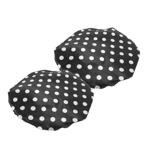 LRXIYODE 2 Stück Verstellbare Doppellagige Wasserdichte Große Duschhaube für Damen Frizz reduzierende Haarhaube für Langes Haar Wiederverwendbar Bequem Geeignet für Dusche und von LRXIYODE