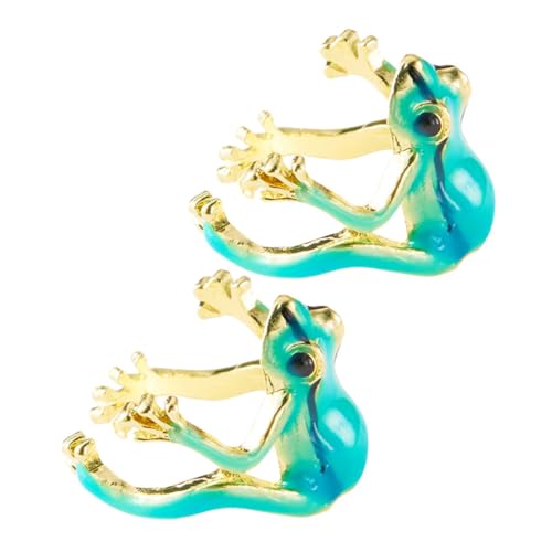 LRXIYODE 2 Stück Verstellbarer Froschring Set Damen Tiermotiv Schmuck Verspieltes Design Alltag Party Date Modischer Fingerring Grün Niedlich Unkompliziert Mehrfach Tragbar LRXIYODE 2 Stück Verstellbarer Froschring Set Damen Tiermotiv Schmuck Verspieltes Design Alltag Party Date Modischer Fingerring Grün Niedlich Unkompliziert Mehrfach Tragbar von LRXIYODE