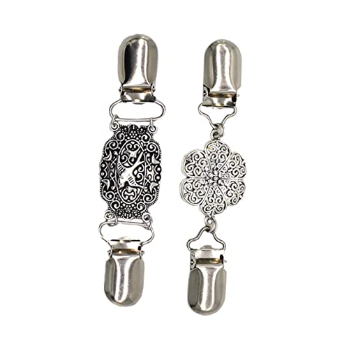 LRXIYODE Zarte Schalschnalle 2 Stück Modische Kleidungsbrosche Aus Langlebiger Legierung Dekorative Schal Clip Für Partys Und Abschlussbälle Kreative Corsage Für Damen Und Mädchen von LRXIYODE