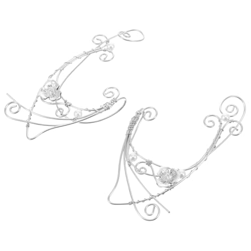 LRXIYODE 2 Stück Vintage Ohrmanschette Nicht Durchbohrte Ohrclips für Damen Mädchen Stilvolle Ohrringe für Cosplay und Alltag Einzigartiges Design Einfach Anzubringen von LRXIYODE