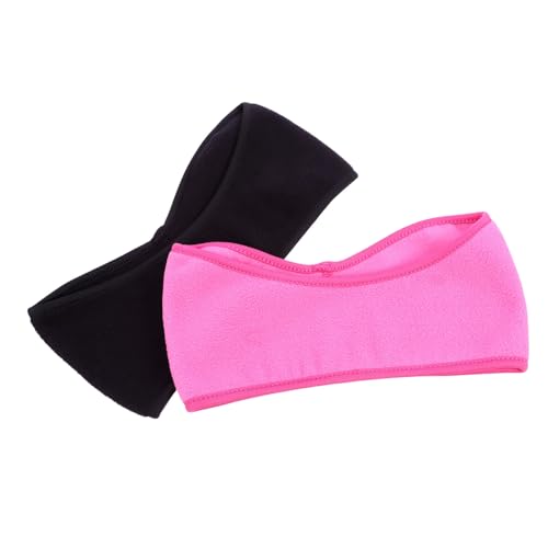 LRXIYODE 2stücke Teiliges Sport Stirnband Für Outdoor-aktivitäten Ohrenschützer Fleece Warm Und Dehnbar Für Jogging Radfahren Winter Schwarz Und von LRXIYODE