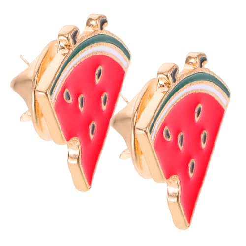 LRXIYODE 2 Stück Wassermelonen brosche Langlebiger Legierung Modisches Anstecknadel Frauen Kreatives Schmuck accessoire für Kragen und Cardigan Vielseitig für Alltag und Feiern von LRXIYODE