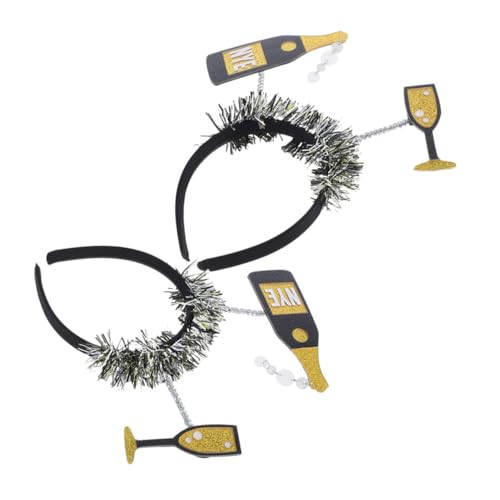 LRXIYODE 2 Stück Weinflaschen Stirnband Silvester Foto Requisiten Neujahrsparty Kopfbedeckung Neujahrsparty Kopfschmuck Silvesterparty Zubehör Acryl LRXIYODE 2 Stück Weinflaschen Stirnband Silvester Foto Requisiten Neujahrsparty Kopfbedeckung Neujahrsparty Kopfschmuck Silvesterparty Zubehör Acryl von LRXIYODE