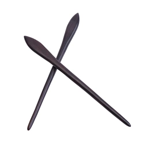 LRXIYODE 2 Stücke Teiliges Retro Haarnadeln aus Langlebigem Holz Vintage Haarstäbchen für Frauen und Mädchen Klassischer Haarschmuck für Dutt und Traditionelles Chinesisches Styling von LRXIYODE