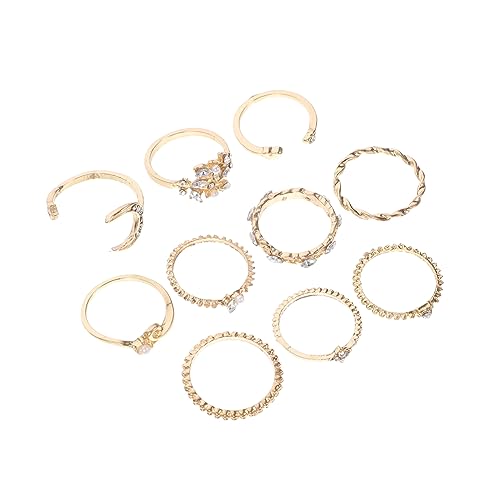 LRXIYODE 20 Stück Chic Ring Set für Frauen Teiliges Damenring Set Hochwertigem Legierungsmaterial für Alltag Partys und Vielseitig Kombinierbar für Einen Eleganten Look von LRXIYODE