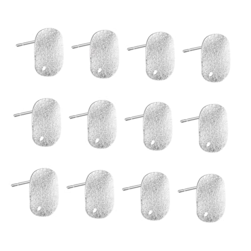 LRXIYODE 20 Stück Ohrstecker Silber Damen Ohrschmuck Flachlegierung für Frauen Modische Ohrdekoration von LRXIYODE