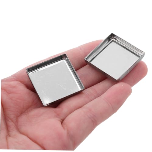 LRXIYODE 20 Stück Quadratische Leere Metall-make-up-pfannen Nachfüllbare Eisen-palettenpfannen für Blush und Lidschatten DIY Kosmetikbehälter für Individuelle Lippenstift von LRXIYODE