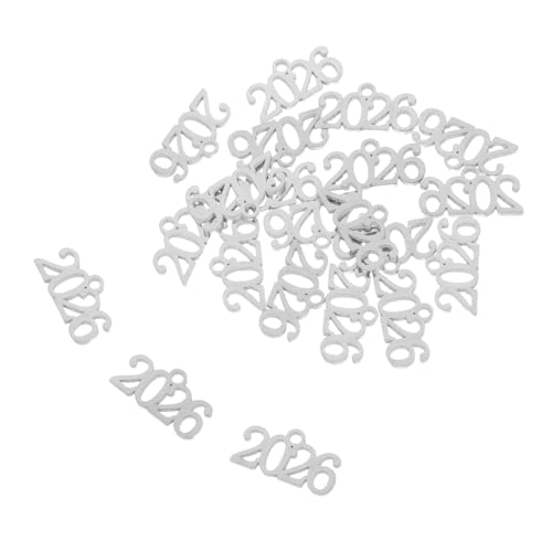 LRXIYODE 20stücke Zahlenanhänger Aus Metall Jahres-charms Für Schmuckherstellung Diy-schmuckzubehör Für Halsketten Armbänder Und Schlüsselanhänger von LRXIYODE